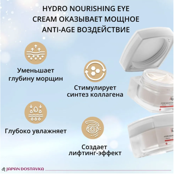Омолаживающий крем для век с ПДРН Hydro Nourishing Eye Cream, Isov 30 мл