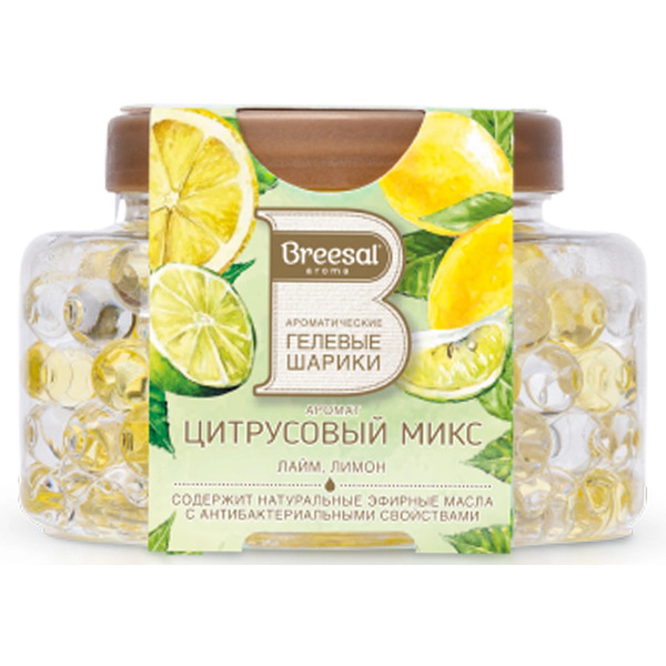 Гелевые шарики Fresh Drops Цитрусовый микс Лайм и Лимон, Breesal 160 г