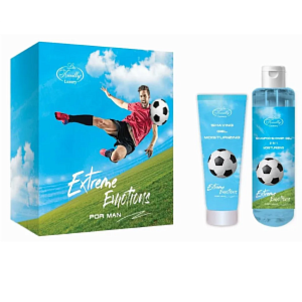 Парфюмерно-косметический подарочный набор MN-2203 Для мужчин Шампунь-гель 2в1 260 мл + Гель для бритья 75 мл Skin juice, Liss Kroully 