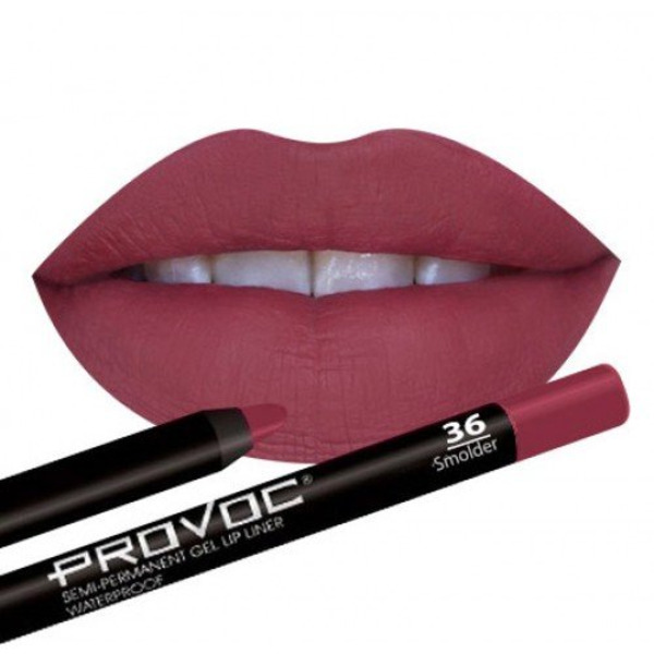 Подводка гелевая для губ Gel Lip Liner 36 Smolder (красно-малиновый), Provoc