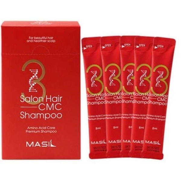 Набор шампуней для волос с аминокислотами 3SALON HAIR CMC SHAMPOO stick pouch, MASIL, (20 шт.*8 мл)