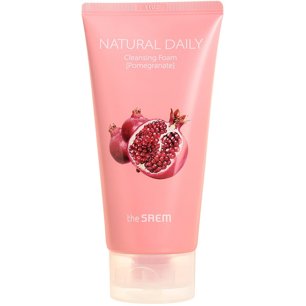 Пенка для лица с экстрактом граната Natural Daily Cleansing Foam Pomegranate, THE SAEM, 150 мл