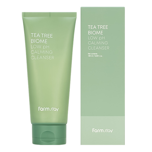 Пенка успокаивающая для умывания для проблемной кожи Tea Tree Biome Calming Acne Foam, FarmStay, 180 мл