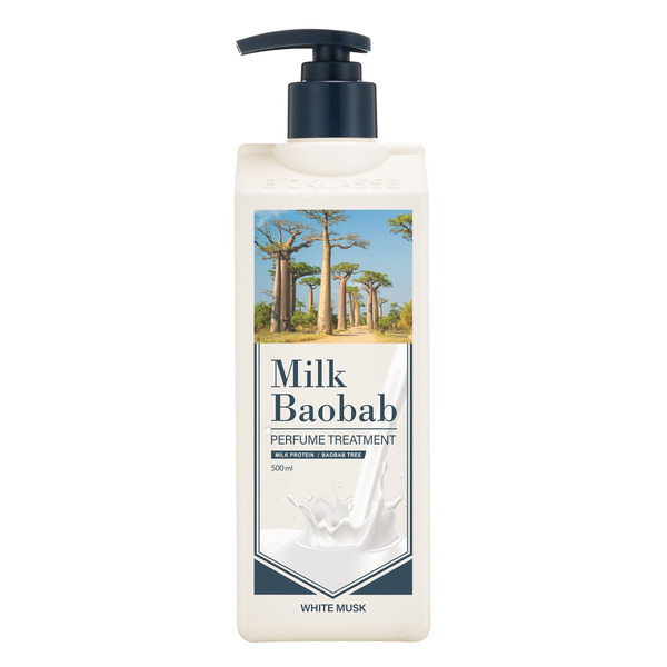 Бальзам для волос с ароматом белого мускуса Perfume Treatment White Musk, MilkBaobab, 500 мл