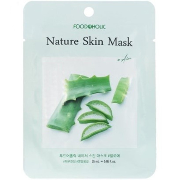 Маска тканевая Aloe Nature Skin Mask, FOODAHOLIC, 23 мл