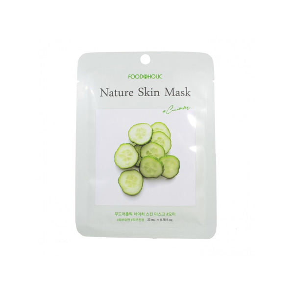 Маска тканевая Cucumber Nature Skin Mask, FOODAHOLIC, 23 мл