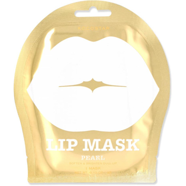 Гидрогелевые патчи для губ с экстрактом жемчуга Lip Mask Single Pouch Pearl, Kocostar 1шт