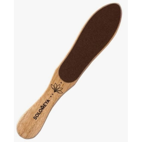 Профессиональная деревянная пилка для педикюра Professional Wooden Foot File Foot shape, Solomeya 76 г