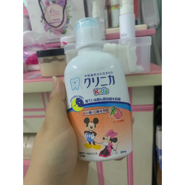 Детский ополаскиватель для рта Clinica Kids Sukkiri Peach (персик), LION 250 мл