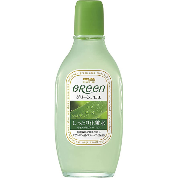 Увлажняющий лосьон для ухода за очень сухой кожей лица Green Plus Aloe Moisture Lotion, MEISHOKU 170 мл