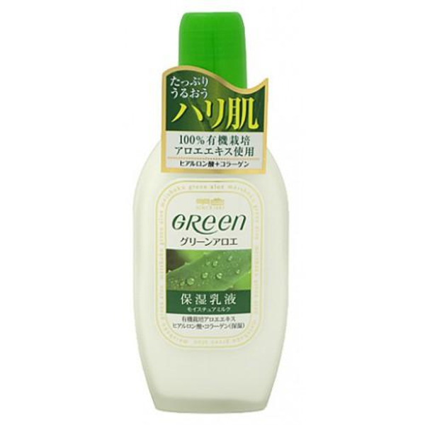 Увлажняющее молочко для ухода за сухой и нормальной кожей лица Green Plus Aloe Moisture Milk, MEISHOKU 170 мл