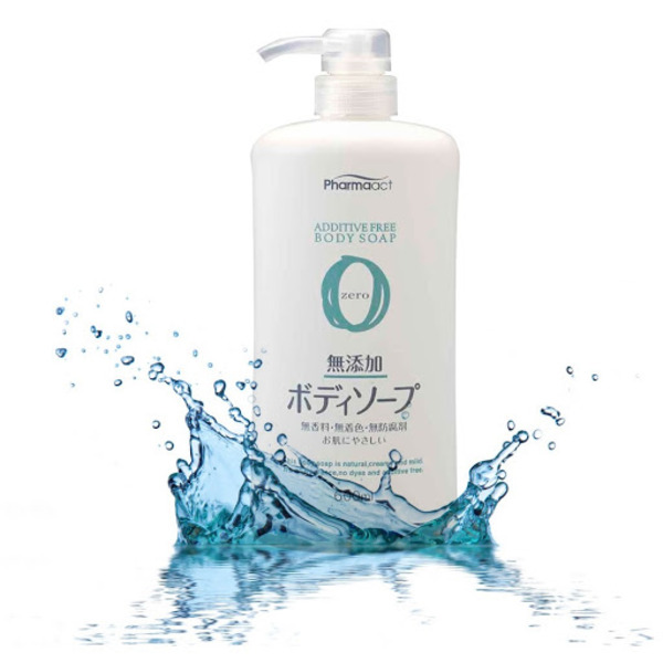 Жидкое мыло для чувствительной кожи тела Pharmaact Mutenka Zero, KUMANO COSMETICS 600 мл