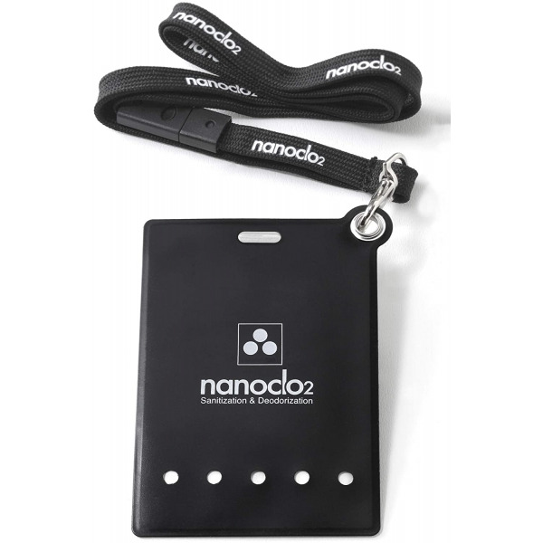 Блокатор вирусов для индивидуальной защиты, карта с чехлом, коробка NANOCLO2 (на два месяца) 1 шт. (черный)