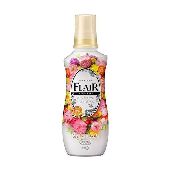 Кондиционер-смягчитель для белья с нежным ароматом цветочного букета Flair Fragrance Gentle Bouquet, KAO 540 мл 