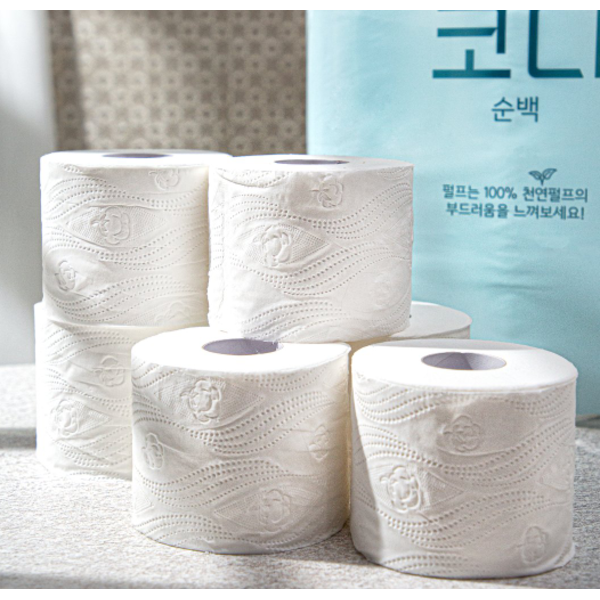 Премиальная особо мягкая туалетная бумага Codi Luxe воздушная (трехслойная, с тиснёным рисунком), Ssangyong x 30 рулонов х 30 м