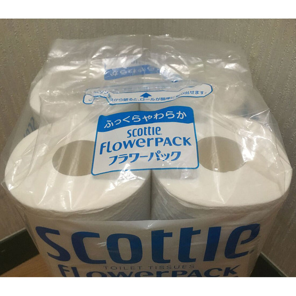 Туалетная бумага однослойная Crecia Scottie Flower Pack, NIPPON 12 рулонов х 50 м