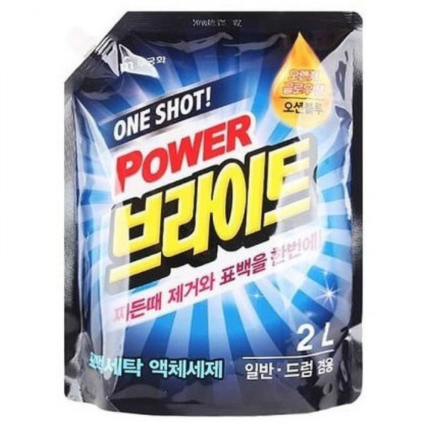 Жидкое средство для стирки One shot! Power Bright Liquid Detergent с ферментами, MUKUNGHWA 2 л