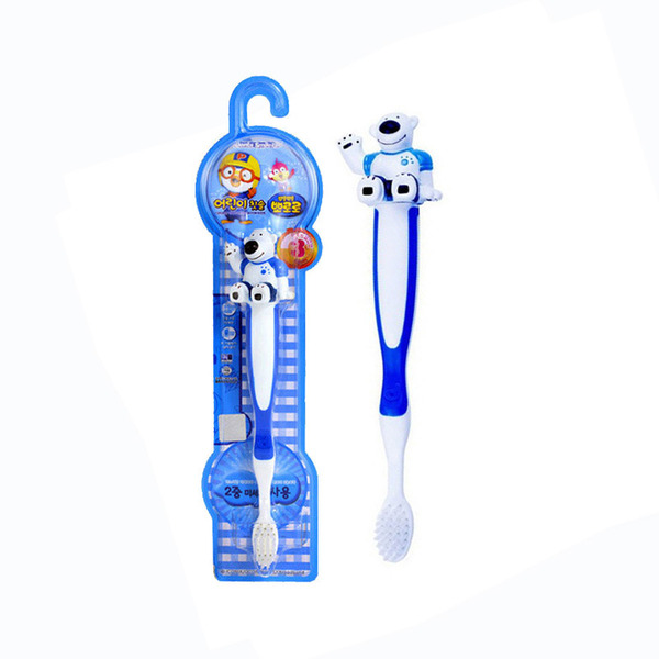 Зубная щетка Pororo для детей от 3 лет (Белый мишка, мягкая), KM 1 шт