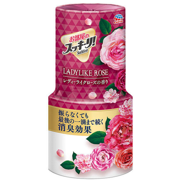 Жидкий дезодорант-ароматизатор для помещений с цветочным ароматом Sukki-ri! (Женственная роза, для комнаты), EARTH 400 мл