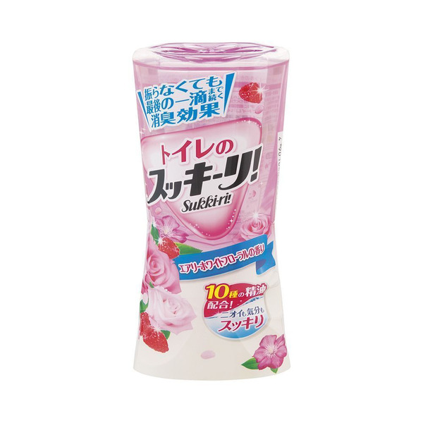 Жидкий дезодорант-ароматизатор для помещений с цветочным ароматом Sukki-ri! (Белые цветы, для туалета), EARTH 400 мл