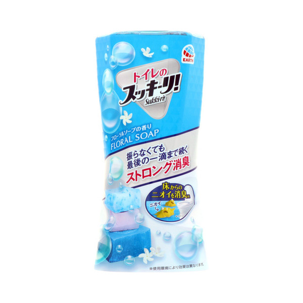 Жидкий дезодорант-ароматизатор для помещений с ароматом свежести Sukki-ri! (Цветочная свежесть, для туалета), EARTH 400 мл