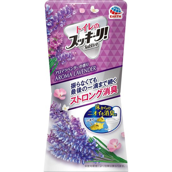 Жидкий дезодорант-ароматизатор для помещений с цветочным ароматом свежести Sukki-ri! (Ароматная лаванда, для туалета), EARTH 400 мл