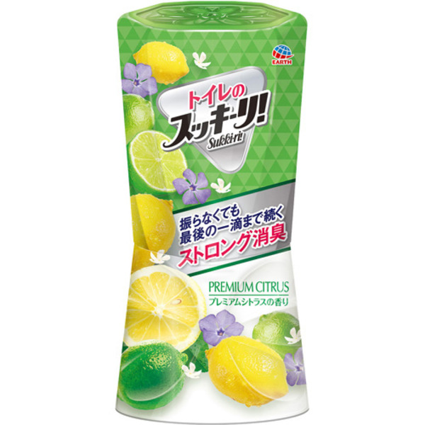 Жидкий дезодорант-ароматизатор для помещений с фруктовым ароматом Sukki-ri! (Премиальный цитрус, для туалета), EARTH 400 мл