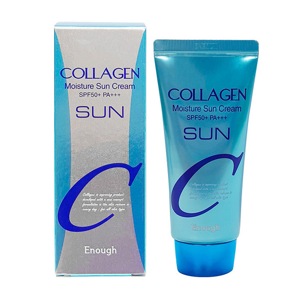Солнцезащитный крем с коллагеном Collagen Moisture Sun Cream SPF50, Enough 50 мл