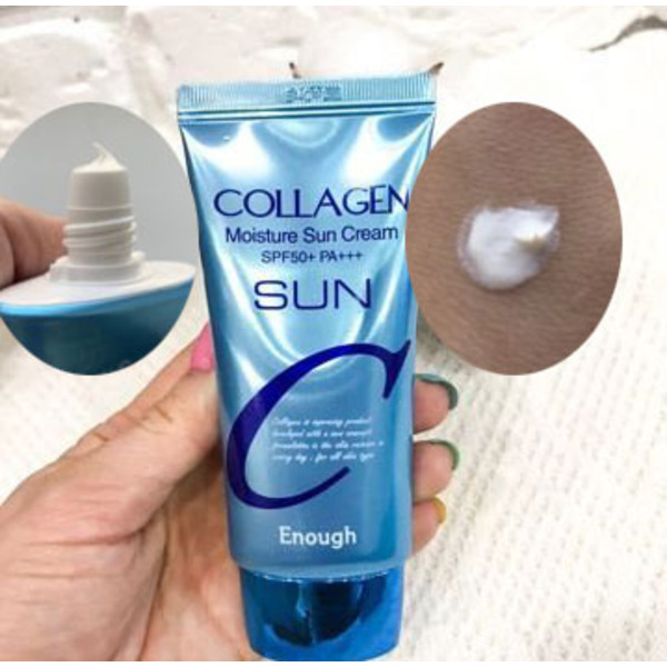 Солнцезащитный крем с коллагеном Collagen Moisture Sun Cream SPF50, Enough 50 мл
