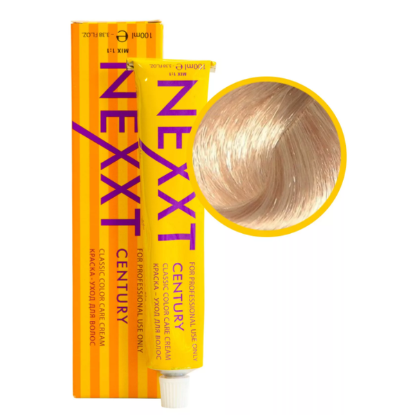 Краска-уход для волос (блондин фиолетово-пепельный 12.61), Nexxt 100 мл 
