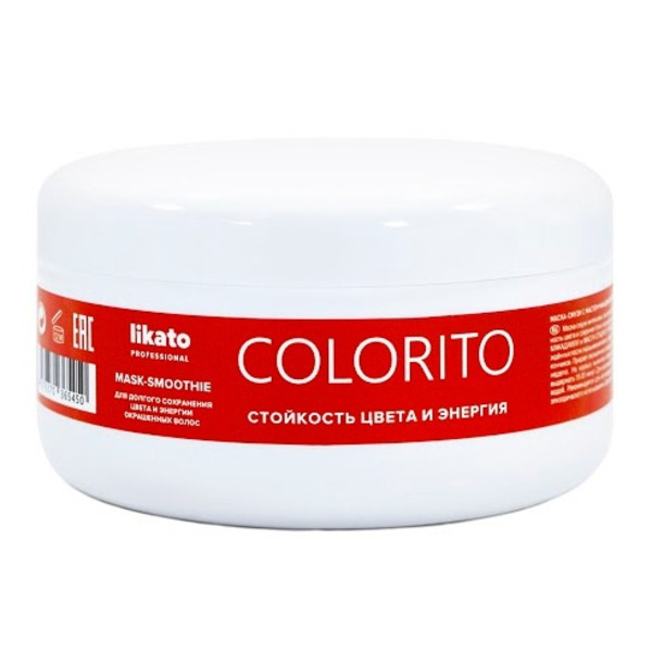 Маска-смузи для восстановления повреждённых волос Colorito, Likato 250 мл.
