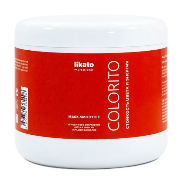 Маска-cмузи для окрашенных волос Colorito, Likato 500 мл.