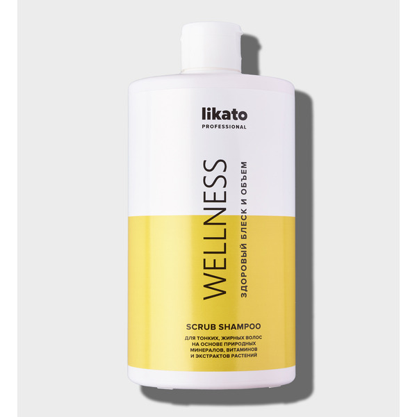 Минеральный шампунь для тонких, жирных волос Wellness, Likato 750 мл.