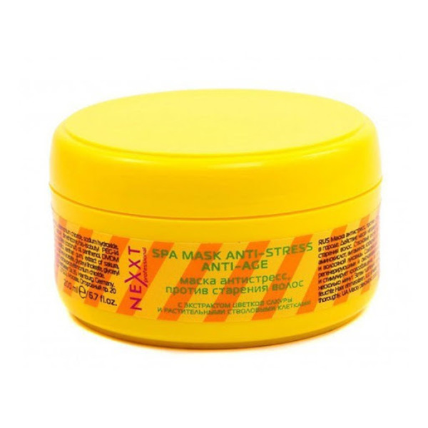 Маска для волос антистресс, против старения волос, Nexxt 200 мл.