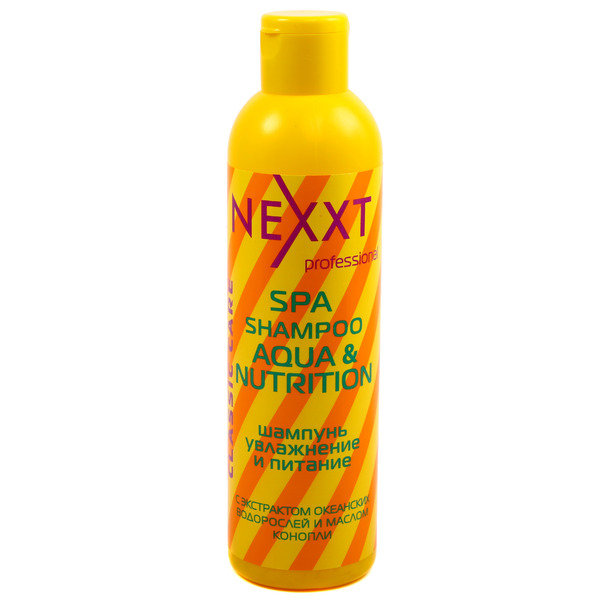 Шампунь для волос увлажнение и питание с маслом конопли, Nexxt 250 мл.