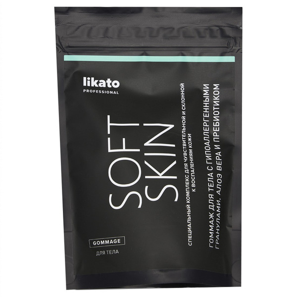 Гоммаж для чувствительной кожи тела Soft Skin, Likato 250 мл. (мягкая упаковка)