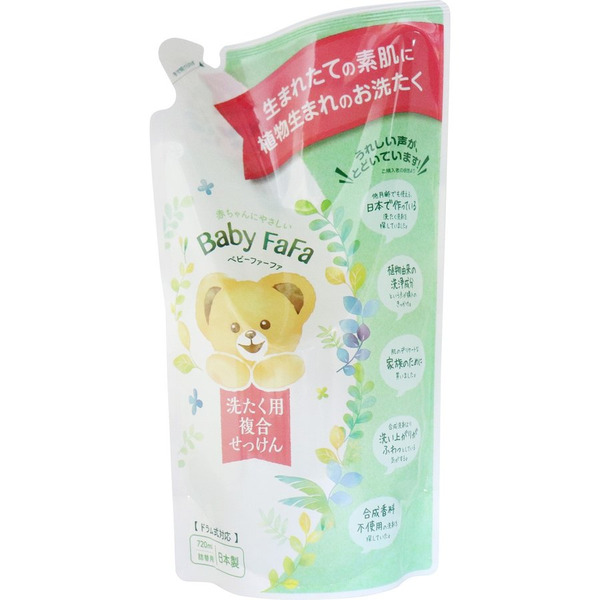 Жидкое средство для стирки детского белья Baby FaFa, Nissan 720 мл (запасной блок)