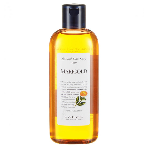 Шампунь натуральный для жирной кожи головы Natural Hair Soap Marigold, Lebel 240 мл