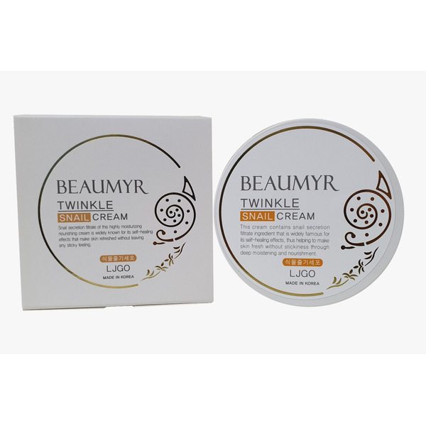 Питательный крем для лица с Муцином Улитки и Ниацинамидом Beaumyr Twinkle Snail Cream, Juno 100 г