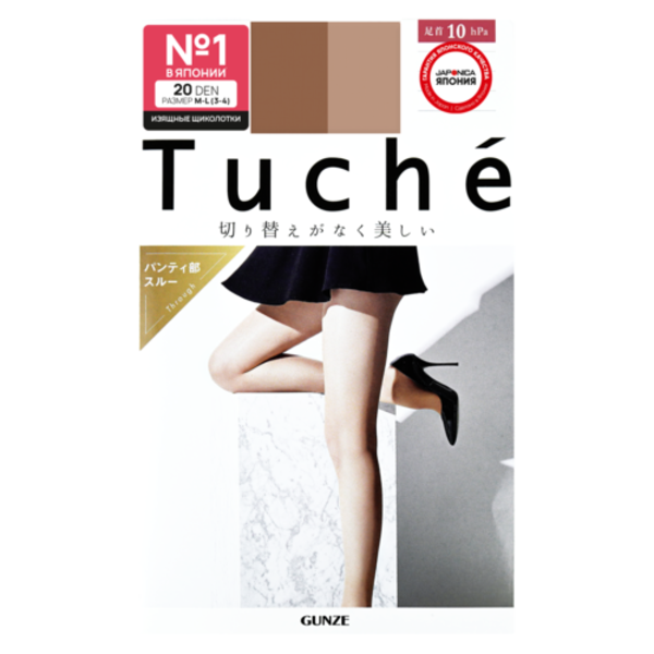 японки в чулках Колготки японские женские натуральный беж (20 Den M-L 3-4) эффект изящных  щиколоток Tuche, Gunze 1 пара купить в Москве в интернет-магазине  JapanDostavka.ru