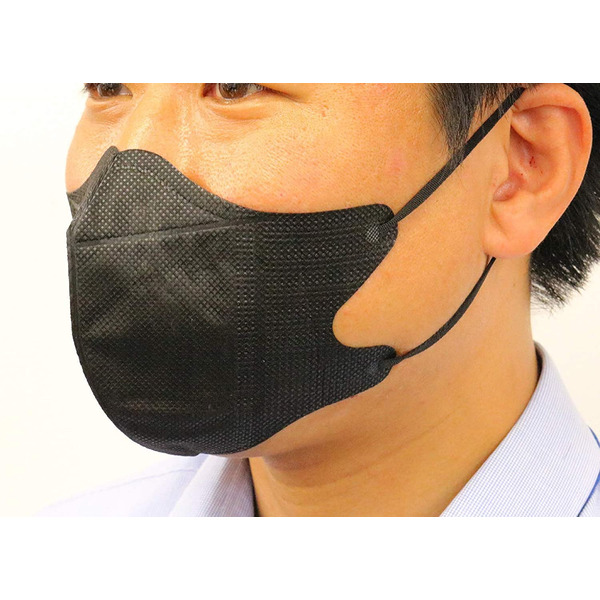  Трехмерная маска для лица от вирусов и пыльцы (черная), Kokubo 5 шт