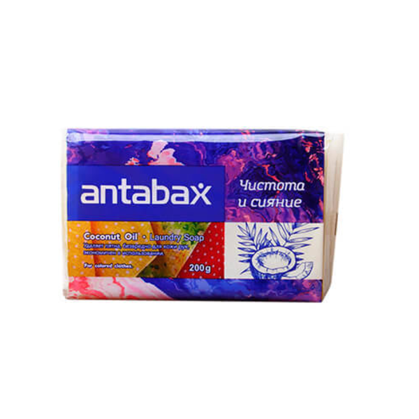 Кокосовое хозяйственное мыло для цветного белья (желтое), Antabax 200 г