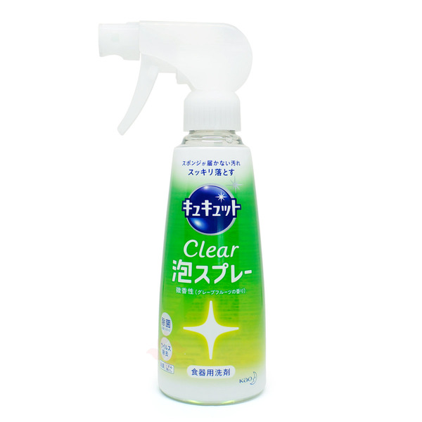 Средство для мытья посуды CuCute (с ароматом грейпфрута / пена-спрей для мытья без губки), Kao 300 мл