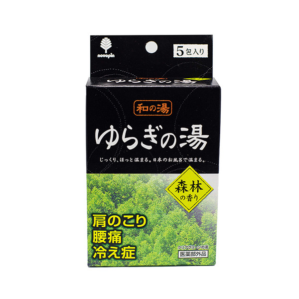 Соль для принятия ванны Bath Salt  Novopin Yuragi noYu с ароматом леса,Kokubo 25 г х 5 шт, (в коробочке) 
