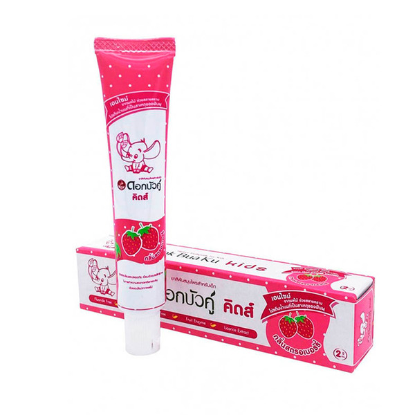 Детская зубная паста с клубникой, 2+, Twin Lotus 35 г