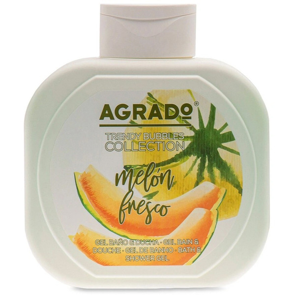 Крем-гель для душа + пена для ванны FRESH MELON 2 в 1 с ароматом свежей дыни, для всей семьи, Agrado 750 мл