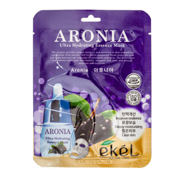 Маска тканевая с экстрактом аронии Aronia Ultra Hydrating Essence Mask, Ekel 25 мл