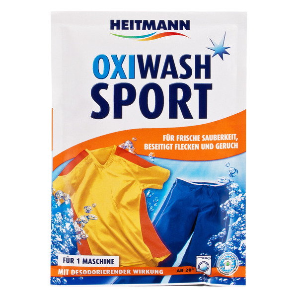 Средство по уходу за спортивной одеждой с део-активной формулой Oxi Wash Sport, Heitmann, 50 г