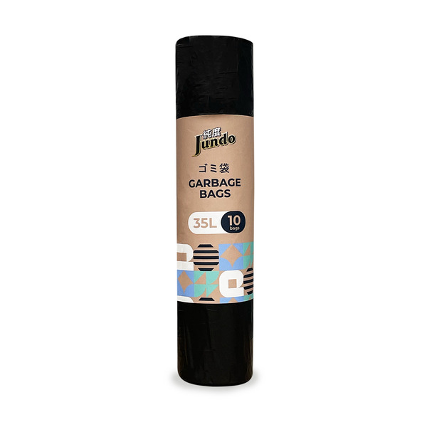 Мешки для мусора суперпрочные с завязками Garbage Bags, Jundo, 35 л, 10 шт.