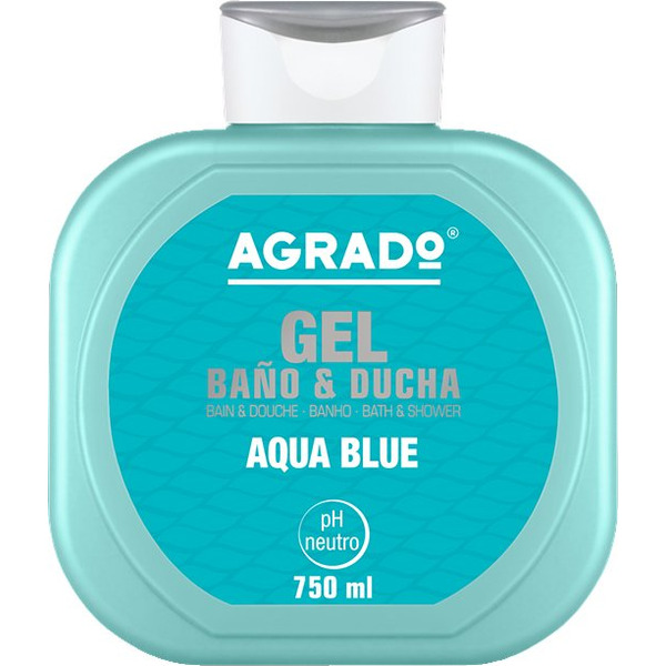 Гель для ванн и душа увлажняющий  Aqua blue, AGRADO, 750 мл